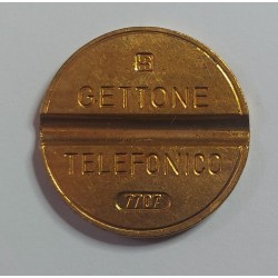GETTONE TELEFONICO CON SEGNO DI ZECCA NUMERO DI SERIE 7707 RARO